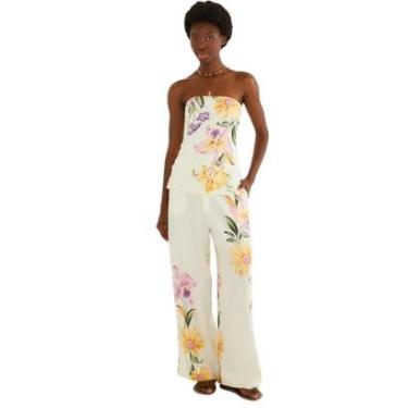 Imagem de Calça Reta Farm Rio Orquidário-Feminino