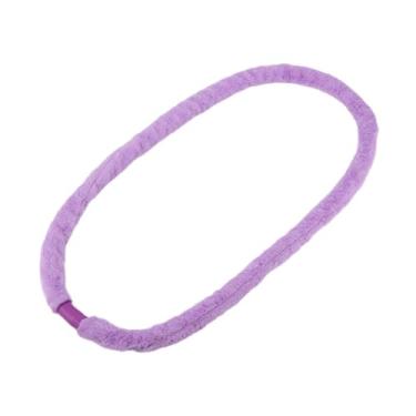 Imagem de Colaxi Bambolê com mola para adultos, dobrável, para tonificação da cintura, confortável e suave, com 2,5 kg (5,5 lb), ideal para treinos em ambientes, Roxo