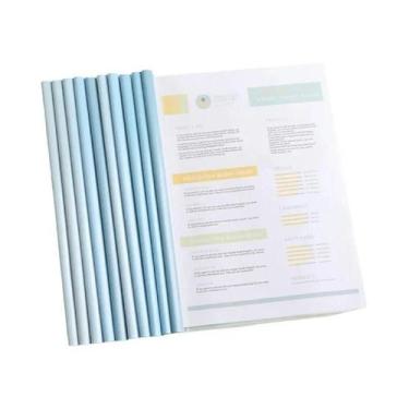 Imagem de Pastas De Documentos Transparentes A4 10pcs Materiais De Escritório Or