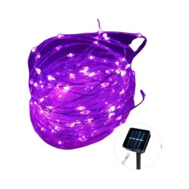 Imagem de Corda De Luz Solar À Prova d'Água Para Exterior Com 8 Modos, Fio De Co