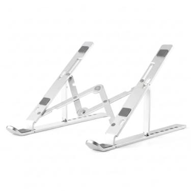 Imagem de Suporte Notebook Dobrável em Alumínio, Ajustável para Telas 10-16 Polegadas, Compatível com Tablets