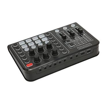 Imagem de Akozon Placa de Som Ao Com Redução de Ruído e Trocador de Voz - Mixer de áudio Plug and Play para karaokê e Gravação Ao, Placa de Som Recarregável Com Recursos Inteligentes