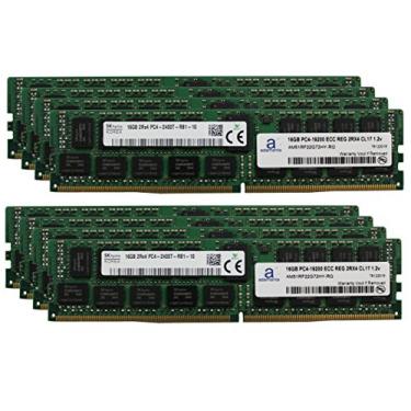 Imagem de Adamanta Atualização de memória de servidor de 128 GB (8 x 16 GB) compatível com HP Proliant XL230a Gen 9 Hynix Original DDR4 2400MHZ PC4-19200 ECC Chip registrado 2Rx4 CL17 1.2v DRAM RAM