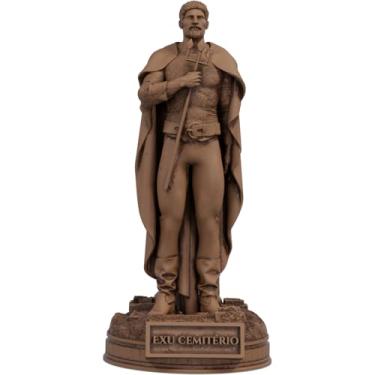 Imagem de Estátua Exu Cemitério Umbanda Candomblé (Cor Madeira)