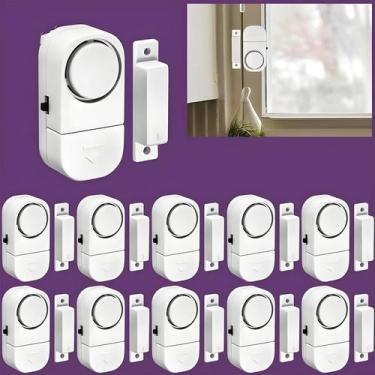 Imagem de Sistema De Alarme Antifurto Sem Fio Para Portas E Janelas Com Sensor M