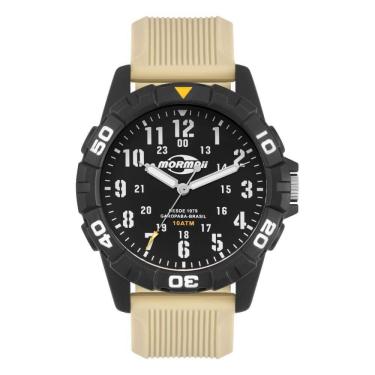 Imagem de Relógio Mormaii Masculino Casual Bege/Preto - MOPC21JALMX/8X