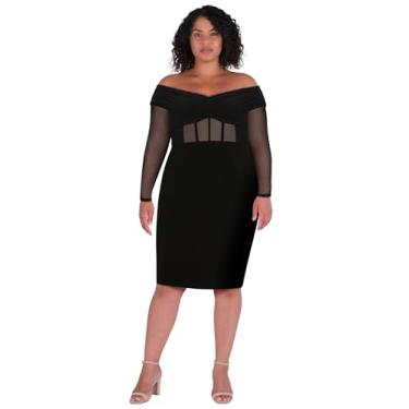 Imagem de City Chic Vestido feminino plus size - Anne, Preto, 52