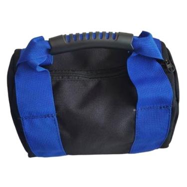 Imagem de menolana Saco de areia para kettlebell com alça. Saco de areia não incluído. Ideal para treino funcional, boxe e musculação, Azul