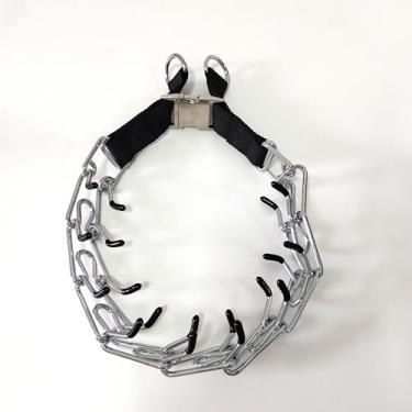 Imagem de Coleira Enforcador de Aço Inox com Garras, Treinamento K9 para Cães Grandes, Modelo Eisenstadt, Ajustável