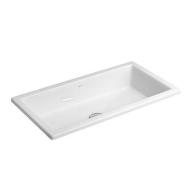 Imagem de Cuba de Sobrepor para Banheiro Retangular L1070 Branco - Deca