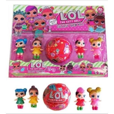 Imagem de Brinquedo Kit 4 Bonecas + Bola Lol Surprise Com Acessórios