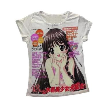Imagem de Camisetas Cropped Femininas Sem Mangas Estilo Y2K Punk Gótico Harajuku