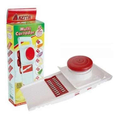 Imagem de 2X Multi Cortador 5 Em 1 Fatiador Mandolin Ralador Legumes