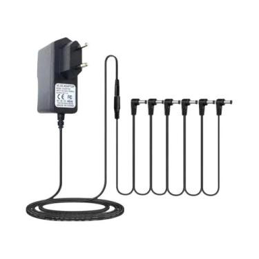 Imagem de Adaptador De Fonte De Alimentação Para Pedal De Guitarra 9V DC Com Plu