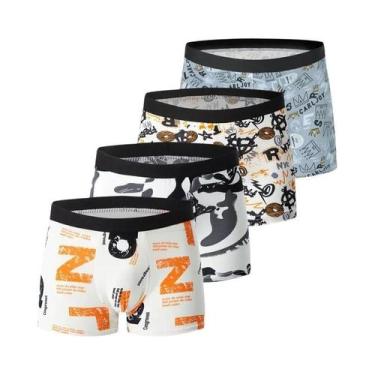 Imagem de Shorts Boxer Confortáveis Para Homens Em Tamanhos Grandes, Estampados,