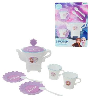 Imagem de Brinquedo para Criança Jogo de Chá Infantil Frozen 7 Peças - Etitoys