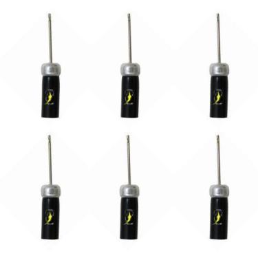 Imagem de KIT 6 Bico Agulha para Bomba de Ar Encher Inflar Bolas Futebol JFIT