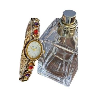 Imagem de Relógio Retro Redondo De Quartzo Arco-Íris Para Mulheres, Elegante, Lu