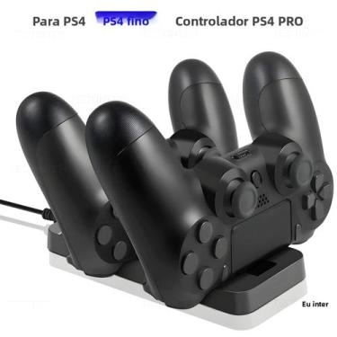 Imagem de Base De Carregamento Para Controle Dual PS4, Suporte Para Carregamento
