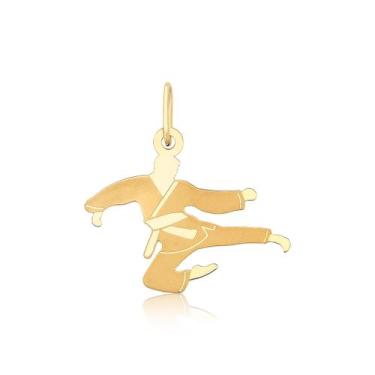 Imagem de Pingente De Ouro Esporte Karatê Arte Marcial Puro 18k Pm27 - MAEHLER