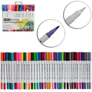 Imagem de Caneta Hidrográfica / Hidrocor Dupla Ponta X-Cell  36 Cores - bazzi