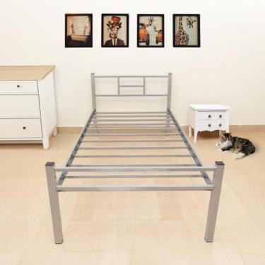 Imagem de Cama Solteiro 100 de Aço Estilo Industrial Estrado Reforçado Itagold