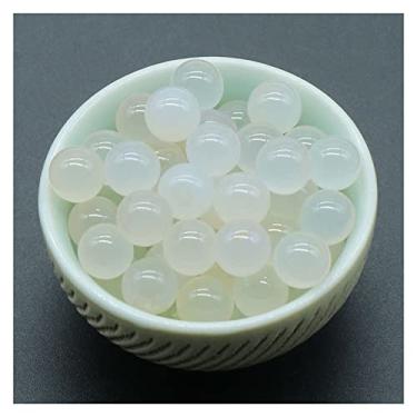 Imagem de 5 peças de cristal natural áspero mini bola de cristal natural pedra preciosa polida não porosa contas soltas adivinhação aquário decorações para casa 8 mm exorcizar espíritos malignos desenho