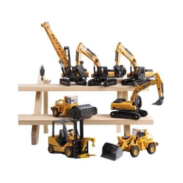 Imagem de Conjunto De Mini Veículos De Construção Em Metal Fundido: Empilhadeira