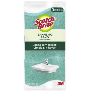 Imagem de Kit com 3 Esponja para Banheiro SCOTCH-BRITE - 3M
