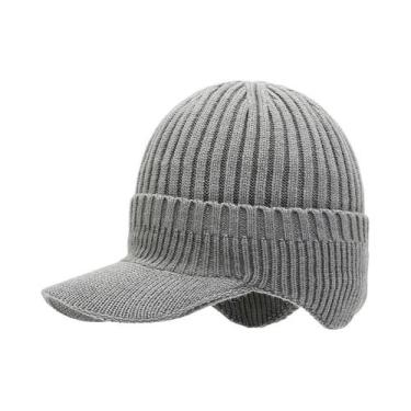Imagem de Gorro De Inverno Masculino Quente E À Prova De Vento Com Protetor De O