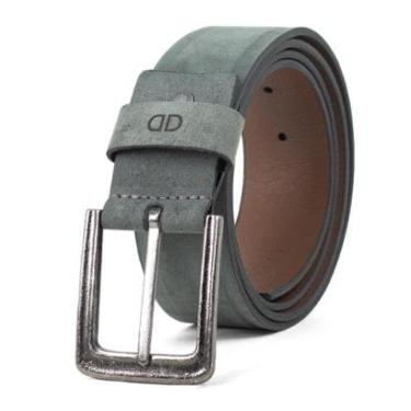 Imagem de Cinto Masculino Democrata Casual Garage Couro Nobuck Largo Confortável 0817-Masculino