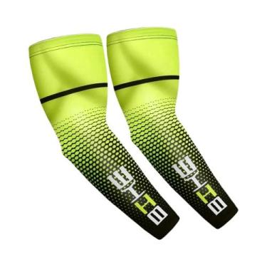 Imagem de Manga De Compressão Esportiva Com Proteção UV Para Basquete, Ciclismo,