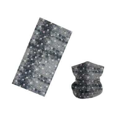 Imagem de Bandana De Ciclismo Unissex Com Estampa De Estrelas, Sem Costura, Prot