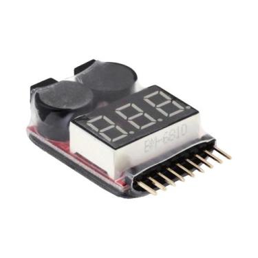 Imagem de Testador De Voltagem Para Baterias Lipo 1-8S 3.7V-22.2V Com Alarme Son