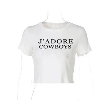 Imagem de Top Cropped Vintage Harajuku Y2k Sem Mangas Com Estampa De Letras Para