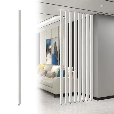 Imagem de Divisória de parede de ferro - Coluna de decoração de espaço moderno de altura ajustável para sala de estar e porta da frente - Divisor de casa elegante e funcional