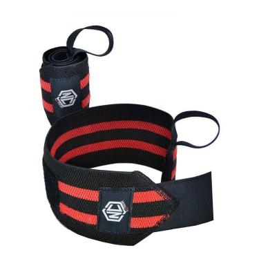 Imagem de Munhequeira Elástica Nc Extreme Cro Preto E Vermelho Único