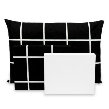 Imagem de Lençol Queen 4 pçs Estampado Percal Flex 400 Fios Toque Acetinado - Dr