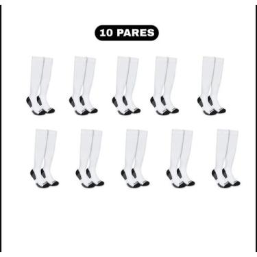 Imagem de kit 10 Pares De Meiões de Futebol Hoahi Cano Longo - Melhor Custo-Bene