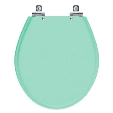 Imagem de Assento Sanitário Soft Close Carina Verde Claro Para Vaso Ideal Standard
