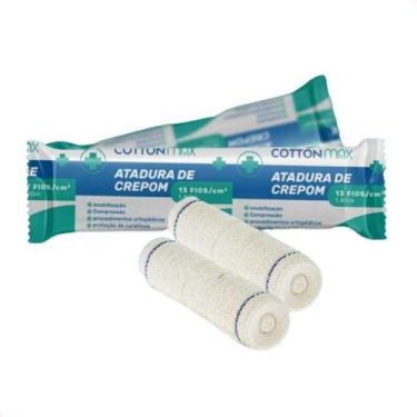 Imagem de Atadura Crepom 15 cm x 1,80 m 13 Fios Cotton com 12 Ataduras - Erimax
