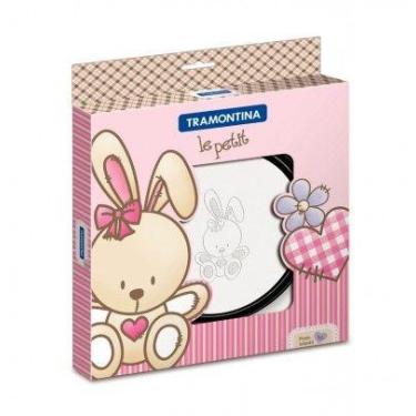 Imagem de Prato Infantil Inox Le Petit Tramontina 61257235, Prata, Coelho