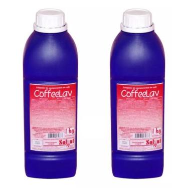 Imagem de KIT COM 2 Coffeelav 1kg Limpador Em Pó P/maquina De Café SOLINT, Azul