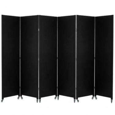 Imagem de 6 Biombo Pintado Sanfonado Com Rodinhas E Dobradiças Folha Painel Mdf 