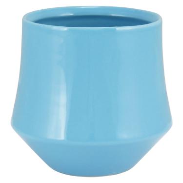 Imagem de Vaso Cerâmica Azul Hover 12X13X13Cm