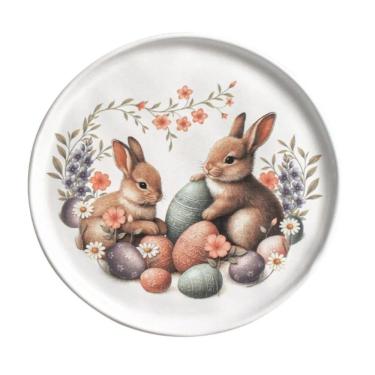 Imagem de Conjunto De Pratos De Sobremesa 06 Peças Páscoa Bio Doce Ninho Porto Brasil