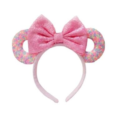 Imagem de Tiara De Orelhas Do Mickey E Da Minnie Com Laços De Lantejoulas, Acess