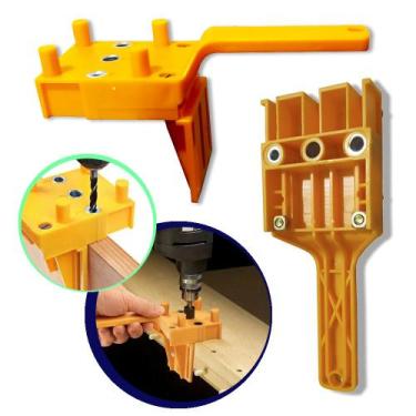 Imagem de Guia Gabarito Para Cavilhas 6, 8, 10mm Marceneiro Marcação Métrico - L