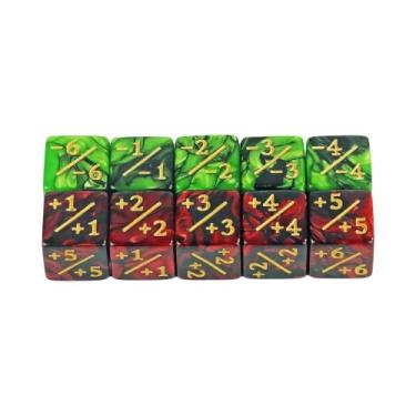 Imagem de 10 Peças De Dados D6, Fichas Para Jogos De Cartas, Acessórios Para Sal