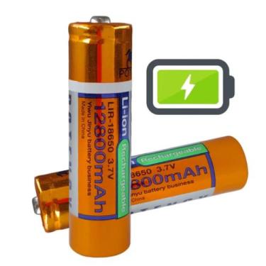 Imagem de 2 Baterias 18650 12800mAh 3.7V Recarregável Li-ion Para Lanterna Tátic